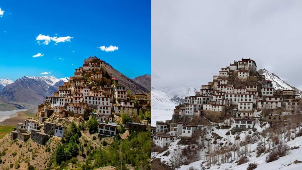Spiti in Summer vs Wnter