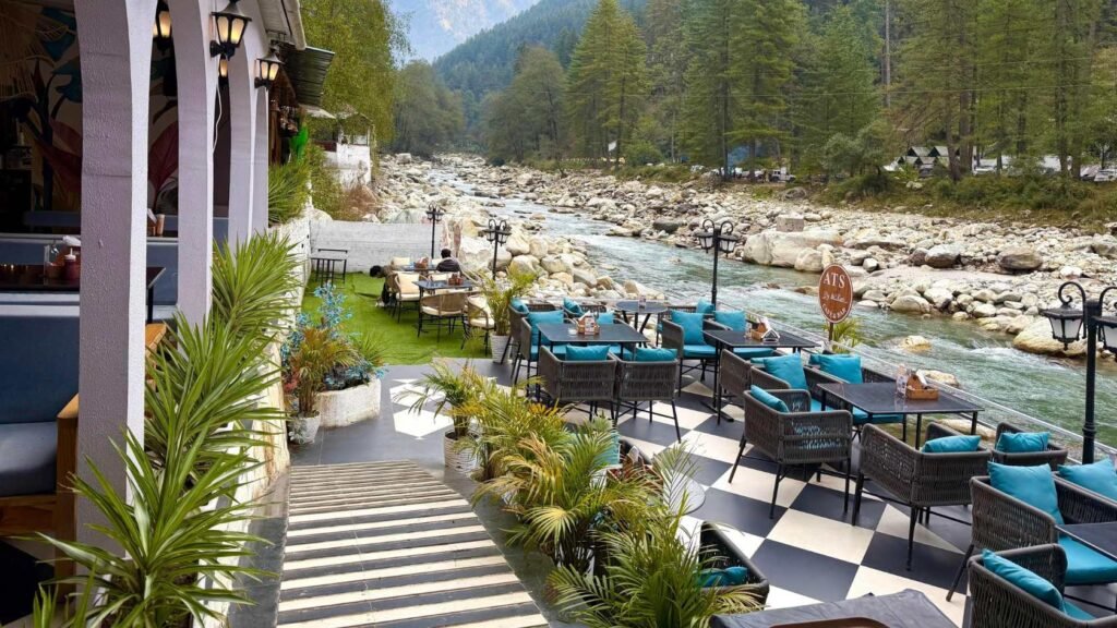 Riverside Cafe in Kasol