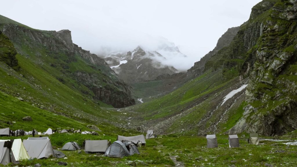 Beautiful camping experience at Balu Ka Ghera on Hampta Pass Trek