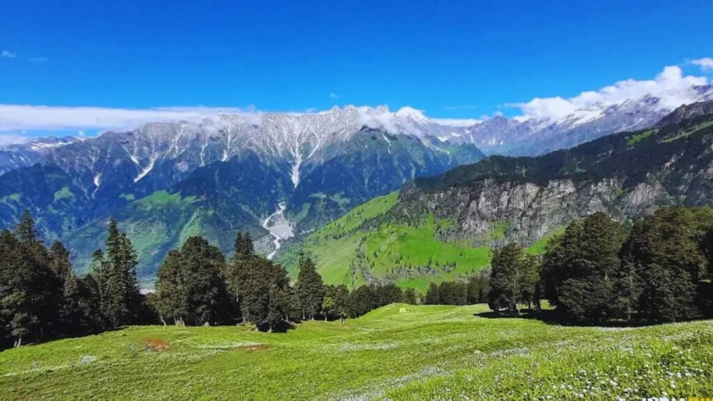 Bhrigu Lake Trek in July in Himachal Pradesh with breathtaking Himalayan scenery