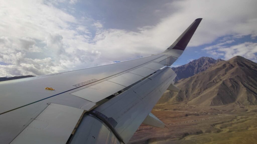 Flying to Leh Ladakh