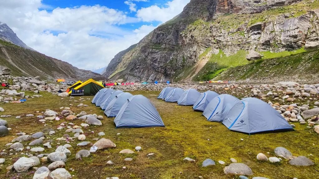 Hampta Pass Trek in July Camping