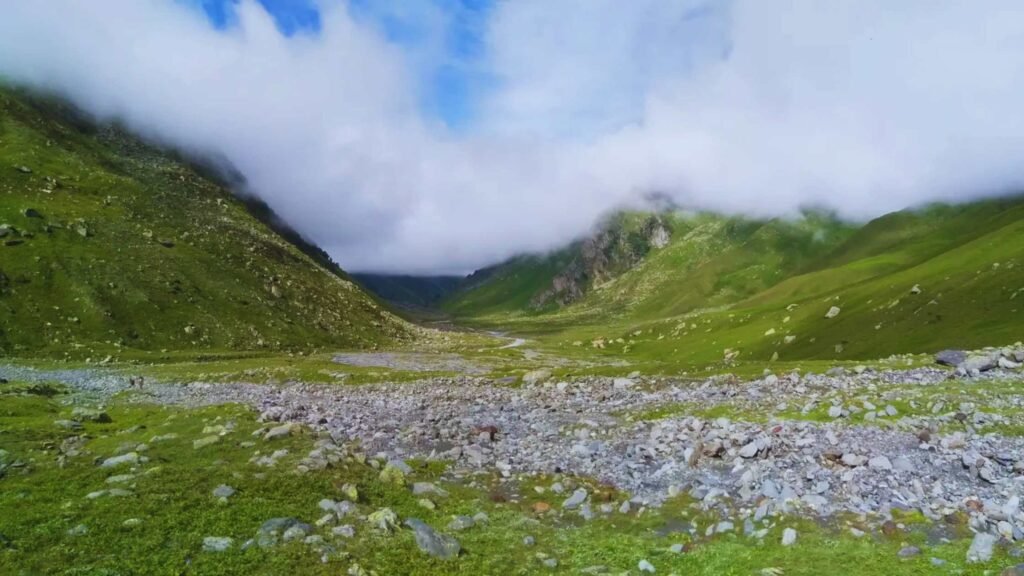 Sacred Bhrigu Lake, a popular high-altitude trekking destination near Manali