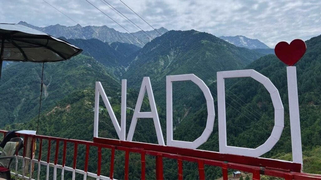 Beautiful view from Naddi View Point, one of the most scenic spots near McLeodganj and Dharamshala