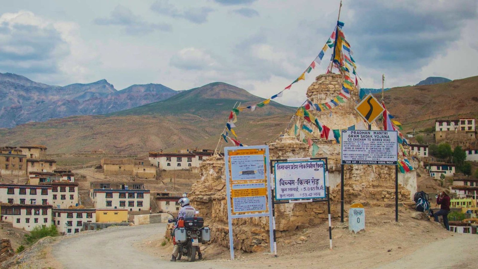Kibber Village, Spiti Valley, known for its remote charm, scenic views and traditional Himachali culture
