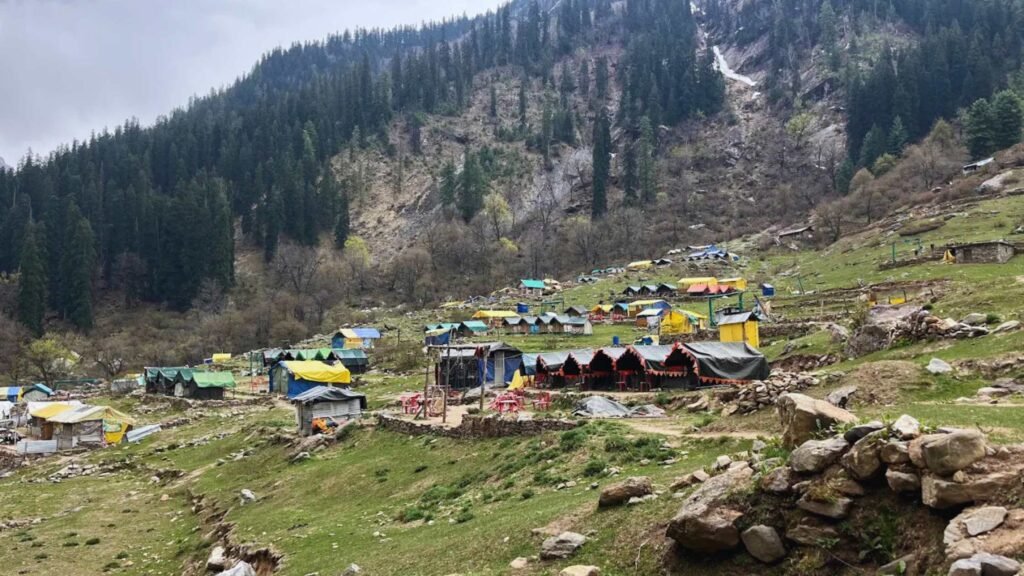 Himalayan camping adventure at Kheerganga Trek near Kasol