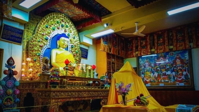 Buddha Statue at Tsuglagkhang Complex and Namgyal Monastery McLeod Ganj Dharamshala