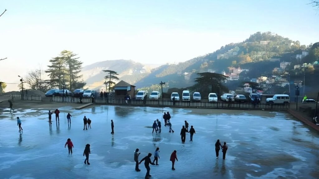 Ice Skating in Shimla in December