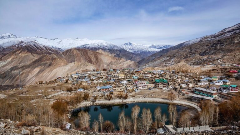 Nako Village featuring scenic Himalayan landscapes and traditional architecture of Kinnaur