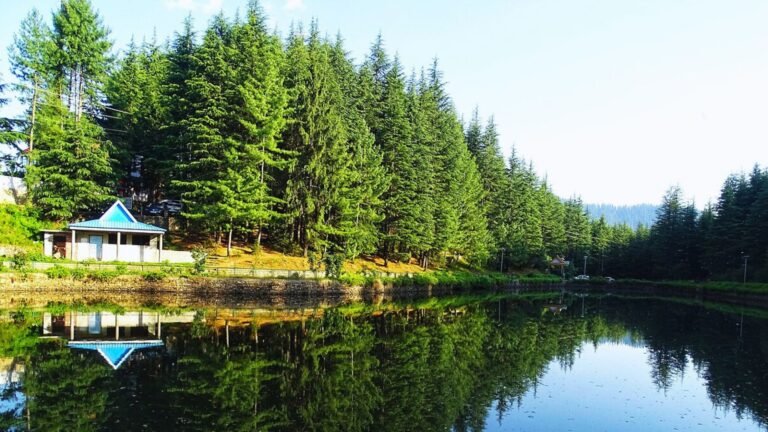 Tanni Jubbar Lake near Narkanda surrounded by beautiful Himalayan forests in Shimla